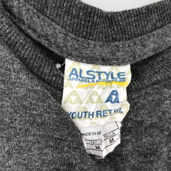 VINTAGE 17th Street Surf Shop Shirt Youth Boys Medium Gray Long Sleeve Pullover - Picture 5 of 16